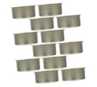 Toyvian 12 Pezzi Barattoli Ermetici in Latta per Alimenti Contenitori Multiuso per Snack Cibo per Cani e Dolci Lattine in Leggero con Coperchio per Conservazione e Organizzazione