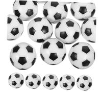 Toyvian 12 Pezzi calcio balilla nero palle partita di calcio giocattoli da calcio gioco palloni da calcio in miniatura calcio giocattolo piccolo pallone da calcio mini pallone da calcio