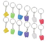 Toyvian 12 Pezzi Portadentini in Plastica e Lega, Scatola Portatile a Forma di Dente per Conservazione lungo Termine dei Denti da Latte Durante Viaggi e Rituali Familiari