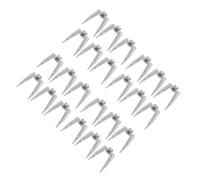 Toyvian 12 Set Componente della forcella di pollo alla griglia forchetta per grigliare cucina multi Forks kit forchetta per girarrosto Accessorio per barbecue Acciaio inossidabile Argento