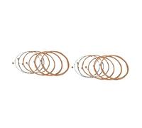 Toyvian 12pezzi Corde Per Chitarra Acustica Acciaio Misure Variabili Compatibili Con Chitarre Folk Suono Pulito e Dinamico Per Principianti e Musicisti
