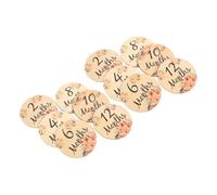 Toyvian 12pezzi Dischi Per Mensili Marker Decorativi Per Accessori Per Della Del Per Shower