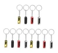Toyvian 12pezzi Harmonica Keychain Metal Keyring Per Borse Ciondolo Portachiavi Stile Unico Accessori Per Adulti Decorazione Leggera e Resistente
