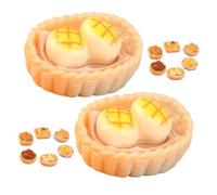 Toyvian 12pezzi Miniature Food Models Resin Decorative Tiny Chinese Cuisine for Dollhouse Crafting Home Decor for Miniature Scenes and Projects