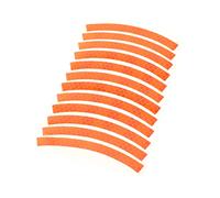 Toyvian 12pezzi Nastro Riflettente Per Bici Adesivi Riflettenti Luminosi Per Auto Flessibili Arancioni Decorativi Adesivi Di Sicurezza Per Ragazzo Ragazza