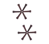 Toyvian 12pezzi Rosewood Guitar Bridge Premium Quality for Folk Guitars Tone Sturdy Replacement Parts