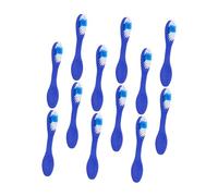 Toyvian 12pezzi Spazzolini da Dito Morbidi con Manici Corti con Setole Morbide per Pulizia dei Denti Adatti per Uso Istituzionale Carceri e Viaggi