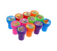 Toyvian 12Pezzi Timbri Autoinchiostranti Animali Carini Strumenti Educativi per Progetti Bricolage e creatività da Te