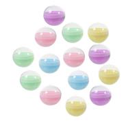 Toyvian 15 capsule per distributori automatici: capsule per macchinette di gomme da masticare da 100 mm - scatola rotonda vuota per bomboniere - contenitori di plastica traslucidi sfusi per bomboniere