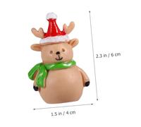 Toyvian 15 pezzi Addobbi Natalizi Miniature in Innevato per Decorazioni Tavolo Casa Natale