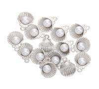 Toyvian 15 Pezzi Ciondoli Perle Conchiglia in Lega Accessori Gioielli Fai da Te per Bracciali Collane Orecchini Forniture Artigianali Stile Oceano per Creazioni Regalo