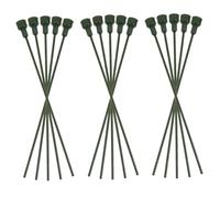 Toyvian 15 Pezzi Steli per Fiori in PVC Verde Bastoncini Estensibili per Composizioni Floreali DIY Tubo Trasparente per Decorazioni Facili da Usare e Conservare Accessorio per Wedding