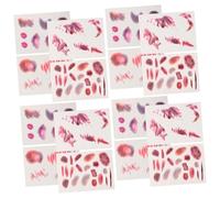 Toyvian 16 Fogli Adesivi Realistici Ferite e Lividi per Zombie e Cosplay Halloween Multistile per Viso e Accessori Prank e