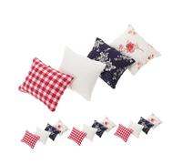 Toyvian 16 Mobili Per La Casa Delle Bambole Cuscini in Miniatura Da Scrivania Arredamento Decorativo Per La Mini Casa Piccola Decorazione Della Delle Bambole Mini Cuscino Stoffa