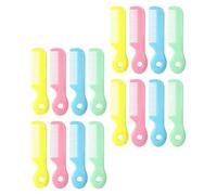 Toyvian 16 Pezzi Pettine per Capelli per Ragazzo Ragazza Denti Arrotondati | Spazzola Compatta, Manico Corto Ergonomico, Districante Dopo Bagno, Uso una Sola Mano