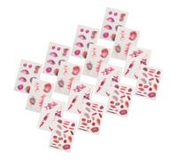 Toyvian 16fogli Adesivi Per Cicatrici Realistiche Adesivi Per Lividi Decorazioni Temporanee Per Ferite Travestimenti e Cosplay