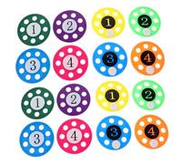 Toyvian 16pezzi Giocattoli per Piscina Forma di Disco Numerati per Allenamento Subacqueo Giochi di Recupero per Sviluppo Abilità Natatorie Estive