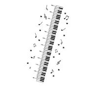 Toyvian 1foglio Sticker Rimovibile Per Pianoforte Decorazione Per Per Camere Nidi Corridoi e Negozi Facile Applicare e Riutilizzare