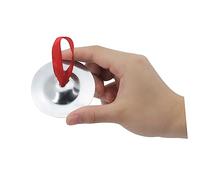 Toyvian 1paio Mini Cymbali Per Dito Argento Strumenti Musicali Per Percussioni Per Danze e Feste Facili Da Trasportare e Utilizzare