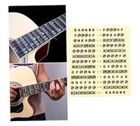Toyvian 1pezzi Adesivi per Tastiera Chitarra Corde Segnatura Note Scala Adesivi Allenamento Chitarra Principianti Mappa Tastiera