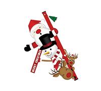 Toyvian 1pezzi Adesivo Murale Natalizio Creativo Per Porta Vetrina Decorativa Pupazzo Per Festeggiare Natale