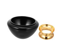 Toyvian 1pezzi Ciotola Tibetana Per Meditazione e Yoga Decorazione Da Scrivania Suono Calmante Piccola Nera Artigianale e Resistente Per Relax e Pratiche Spirituali