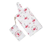 Toyvian 1pezzi Coprente Per Allattamento Cotone Scialle Per Allattamento Leggero e Portatile Con Supporto Per Collo e Sacchetto Di Stoccaggio Flamingo Versatile Come Copertura Per