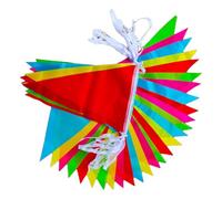 Toyvian 1Pezzi Festone Bandierine Triangolari Decorazione per e per Compleanni Inaugurazioni e Natale Appendibile per Ed Esterni