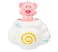 Toyvian 1pezzi Giocattolo Bagnetto Ragazzo Ragazza Ragazza Nuvola e Maialino Bianco Rosa Gioco Vasca Doccia Educativo in Abs Stimola Coordinazione e Sviluppo Ragazzo