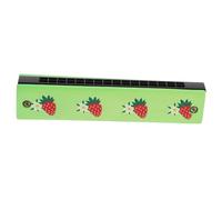 Toyvian 1pezzi Harmonica Legno Per Ragazza Strumento Musicale Educativo Design e Pattern Casuali Per Apprendimento Intelligente