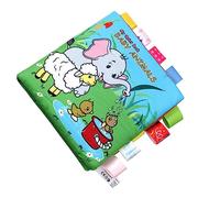 Toyvian 1pezzi Libretto Educativo Tessuto Per Giocattolo Interattivo Per Apprendimento Pre-scolastico Libro Morbido e Portatile Stimola Immaginazione e La Consapevolezza Sensoriale