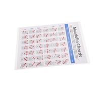 Toyvian 1pezzi Mandolin Chord Chart Pratico Diagramma Delle Note Per Mandolino Risorsa Per Insegnanti e Principianti Supporto Per Chitarra Mandolino Per Musicisti