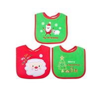 Toyvian 1pezzo Bavaglino di Natale Impermeabili di Natale Accessori per Neonati e Bambini Piccoli(Casuale Colore/Stile)