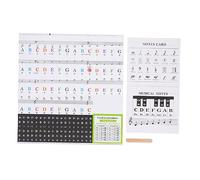 Toyvian 1Set adesivi per pianoforte adesivo per tastiere Adesivi per lettere da tastiera chiave coperture Copertina adesivo per tastiera elettronica decalcomania per pianoforte