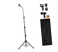 Toyvian 1set Asta Microfono Tripod Regolabile Per Performance e Karaoke Supporto Stabile Con Clip Per Concerti Feste e Eventi Dal