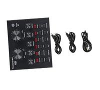 Toyvian 1set Audio Mixer e Microfono Condensatore Per Live Streaming Broadcast e Karaoke Dual Port Per Trasmissioni Interattive