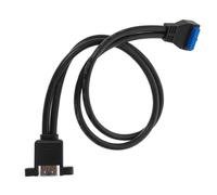 Toyvian 1set Cavo Di Estensione Usb Pin Con Doppia Porta Adattatore Per Schede Madri Desktop Cavo Di Prolungamento Con Viti Per Montaggio Su Pannello Soluzione Di Trasferimento Dati