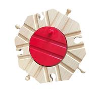 Toyvian 1set Componenti Per Pista Ferroviaria Legno Gioco Assembla e Costruisci Per Ragazzo Ragazza Compatibile Con Trenini e Accessori Facile Da Montare e Divertente