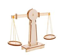 Toyvian 1set Giocattoli Educativi Legno Per Ragazzo Ragazza Bilancia Fai Te Per Progetti Scientifici Interattivi Sviluppo Della Creatività e Calcolo Numerico Gioco Montessori Per Ragazzi