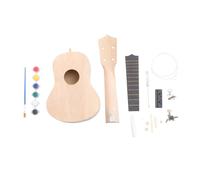 Toyvian 1set Kit Ukulele Da Massello Per Ragazzo Ragazza e Genitori Strumento Musicale Facile Da Assemblare Con Istruzioni e Opzioni Di Personalizzazione Per La Creatività Infantile