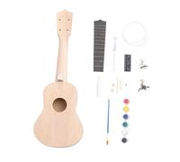 Toyvian 1set Kit Ukulele Di Basswood Per Ragazzo Ragazza e Adulti Facile Da Assemblare e Personalizzare Strumento Musicale Creativo Per Genitori e Figli