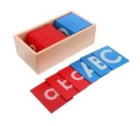 Toyvian 1set Lavagna Alfabeto Legno Con Lettere Smerigliate Strumenti Montessori Per Apprendimento Linguistico Dei Ragazzo Ragazza Per Scuole Materne e Asili Sviluppo Delle Competenze