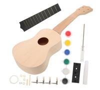 Toyvian 1set Materiale Per La Costruzione Di Ukulele Kit Legno Non Verniciato Per Strumento Musicale Personalizzabile e Facile Da Giocare