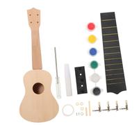 Toyvian 1set Materiali Per La Creazione Di Ukulele Fai Te Kit Incompleto Di Ukulele Legno Per Creativo e Musicale Per Iniziare Suonare