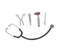 Toyvian 1Set Mini Strumenti per Accessori per Casa delle Include Stetoscopio e Giocattoli Educativi per Sviluppo delle Competenze Pratiche Dei