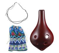 Toyvian 1set Ocarina Dolomite Ceramica Strumento Musicale Portatile Con Suono e Pulito Adatta Per Festival e Riunioni Tra Amici Con Sacchetto Incluso