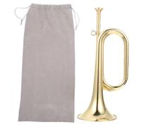 Toyvian 1Set Piccolo passo di rame orchestra trombe in marcia principianti gioca strumenti musicali rottura dell'audio wltoys corno di tromba in ottone tromba di ottone tromba d'ottone