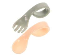 Toyvian 1set Posate Per Ragazzo Ragazza Utensili Per Svezzamento Attraenti e Sicuri Cucchiaio e Forchetta Flessibili Per Alimenti Puri Per Latte e Pappe Per Ragazzo Ragazza