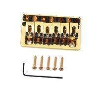 Toyvian 1set String Metal Saddle Bridge Per Chitarra e Ukulele Color Sostituzione Per Strumenti Musicali Facile Da Installare Accessorio Vintage Per Amanti Del