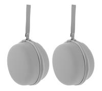 Toyvian 2 custodie rigide piccole per cuscino da collo - Custodia portatile a forma di U per cuscino da viaggio, ideale per aereo, treno e zaino - Organizer rotondo per il trasporto